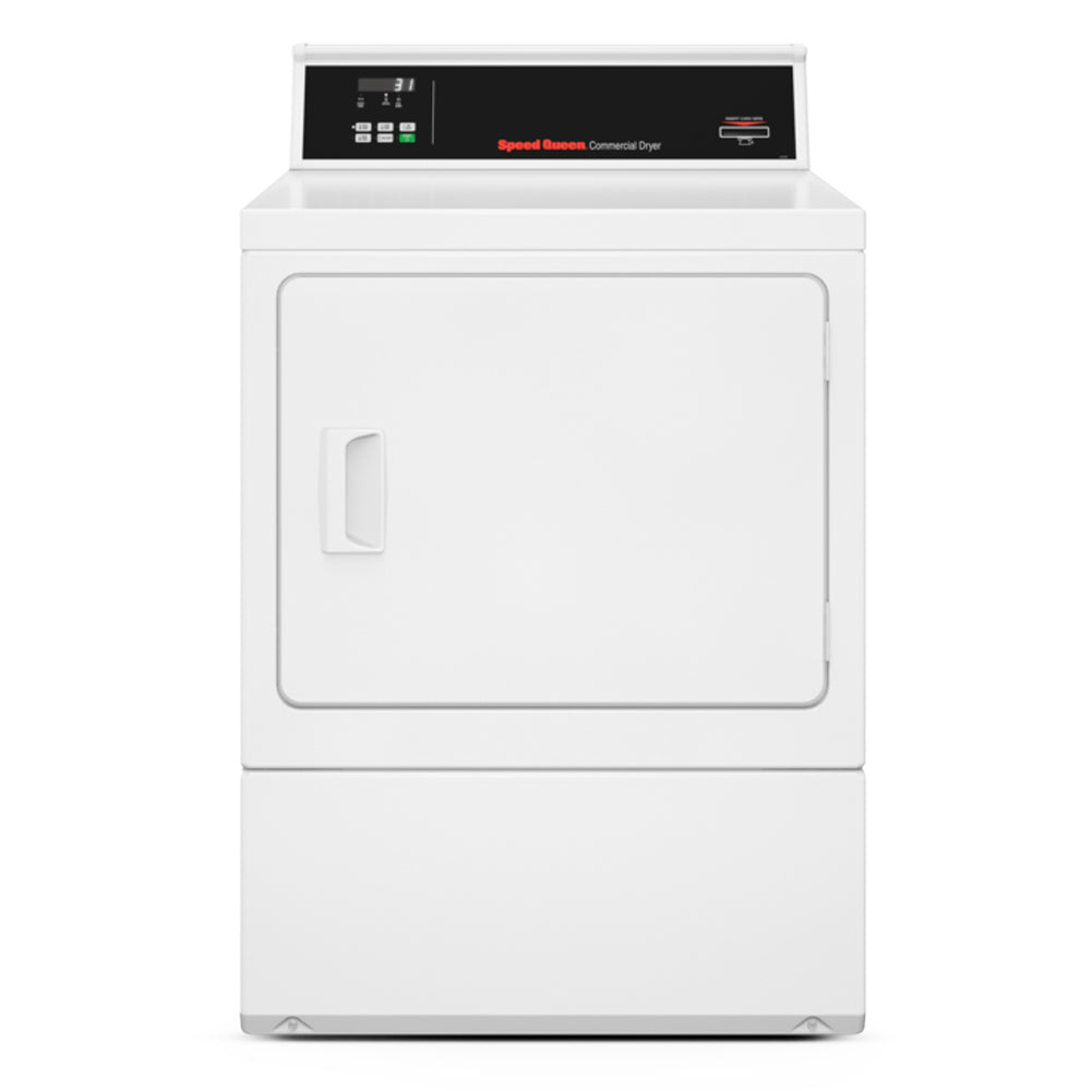 Speed Queen SDENYRGS176TW01 Commercial Card-Ready Electric Dryer with Rear Controls