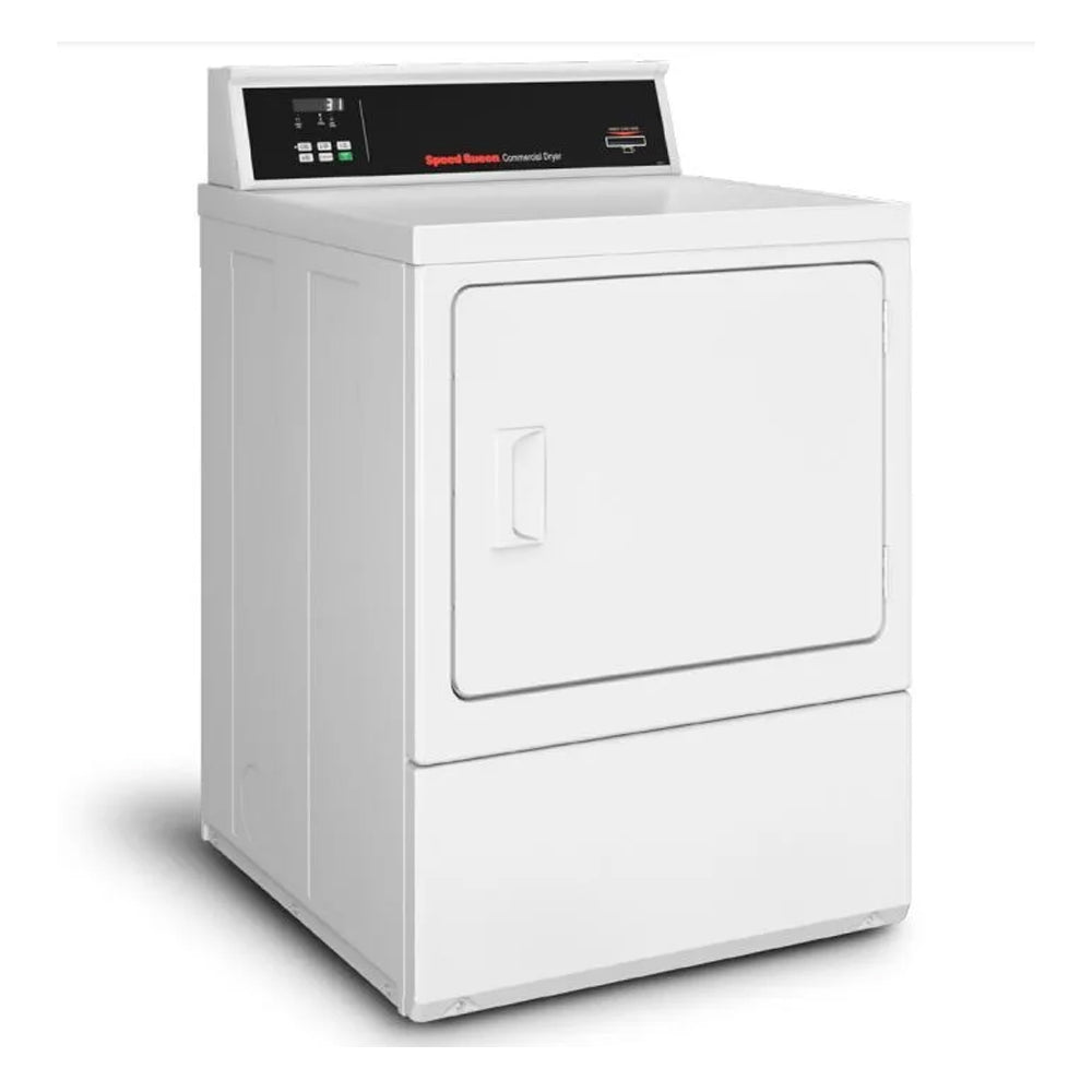 Speed Queen SDGNYRGS116TW01 Commercial Card-Ready Gas Dryer with Rear Controls